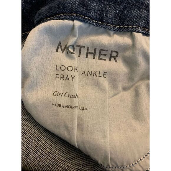 Mother Looker Ankle Fray Girl Crush jeans women's size 25 - Picture 4 of 7